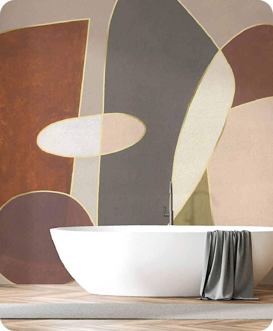 Waterproof Wallpaper for Bathroom